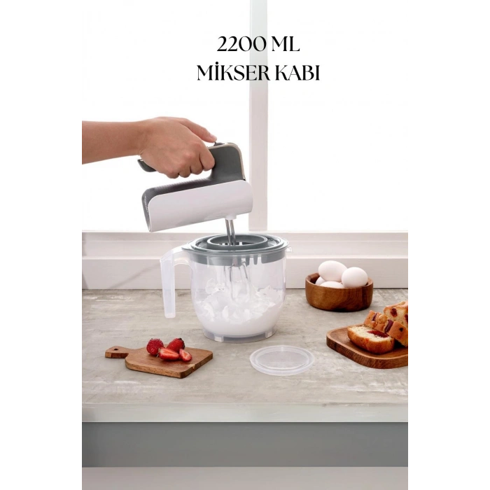 2200 Ml Mikser Kabı Mavi & Ölçü Kabı & Saklama Kabı-DNY0026