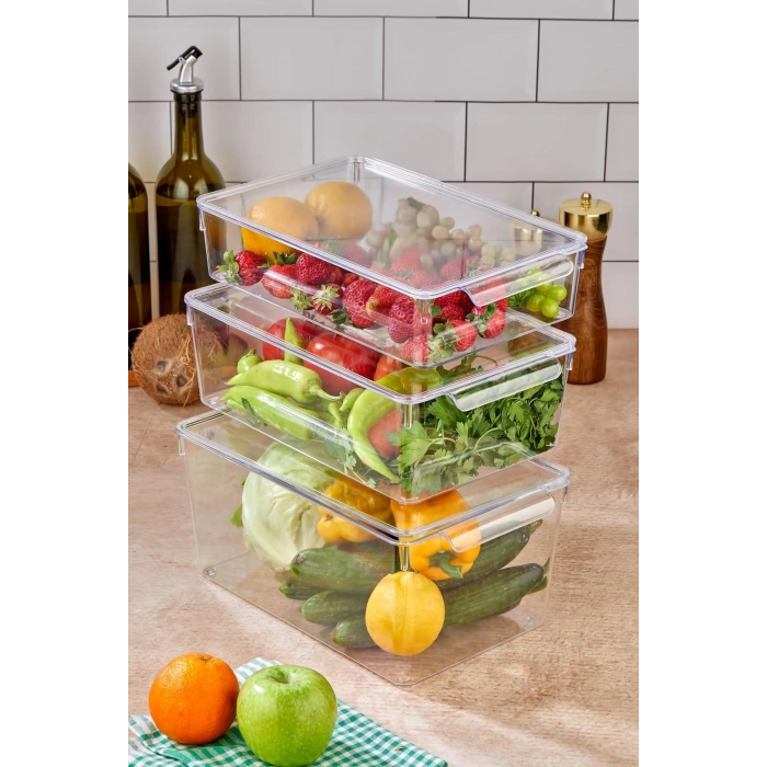 3 Lü Buzdolabı Organizeri MIX Set (3 lt + 4,5 lt + 6 lt)