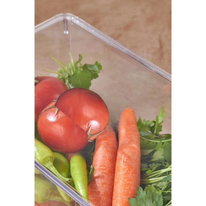 3 Lü Kapaklı Buzdolabı Organizeri & Buzdolabı Düzenleyici 4,5 lt