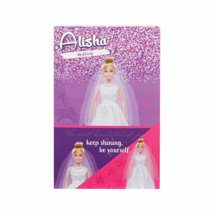 3381 SUN-RST-SIS-Gelinlikli Manken Bebek Alisha 29 cm -