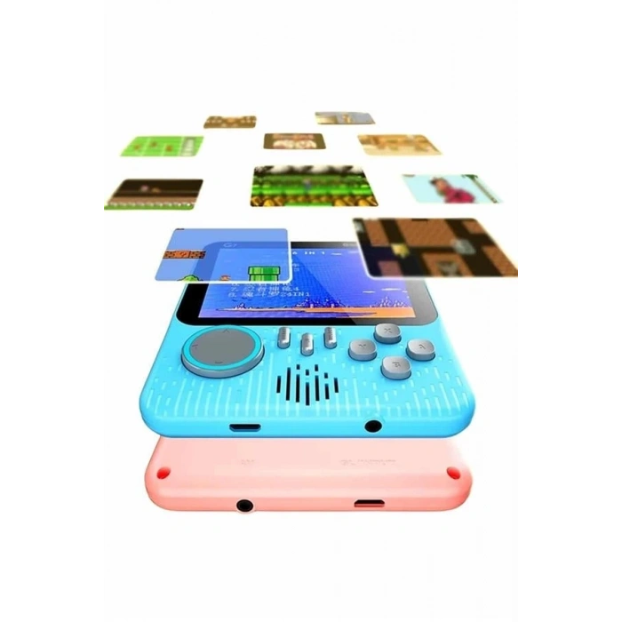 3.5 İnç Mini Atari Taşınabilir Oyun Konsolu 666 Adet Retro Oyun