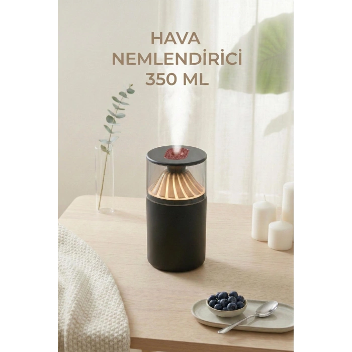350 ml LED Işıklı Hava Nemlendirici & Modern Oda Kokusu Difüzörü