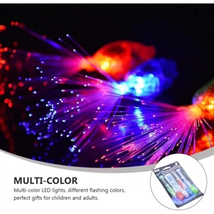 4lü LED Işıklı Renkli Püskül
