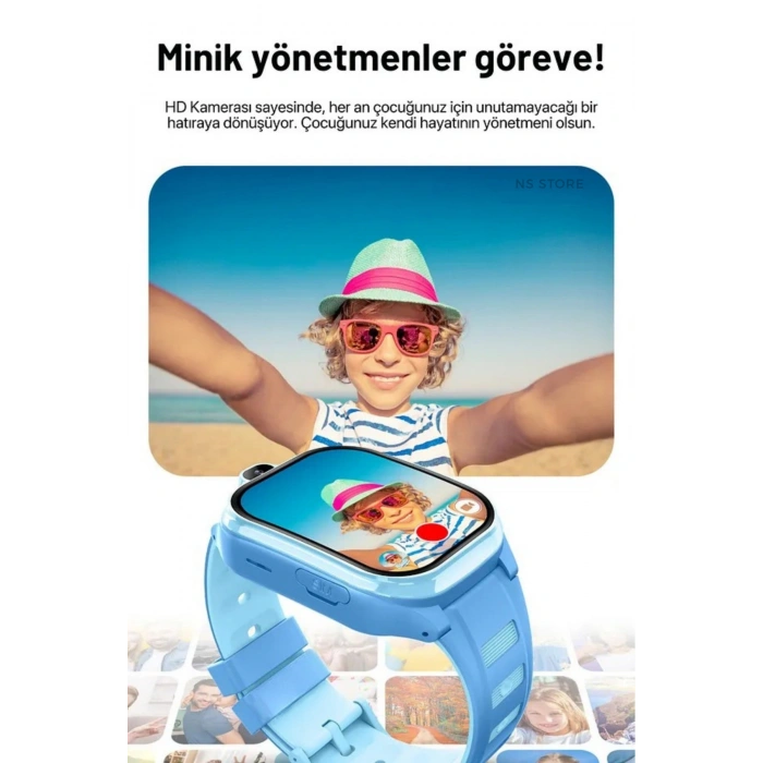 4G Bağlantılı Akıllı Çocuk Saati, GPS Konum Takibi ve Görüntülü Konuşma Özellikli