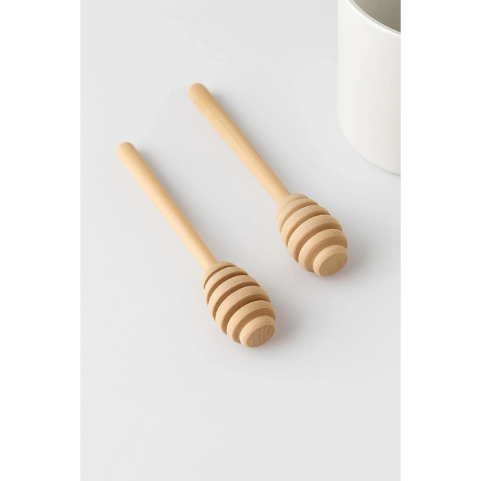 Ahşap Bal Kaşığı Seti 2’li 16,5 cm