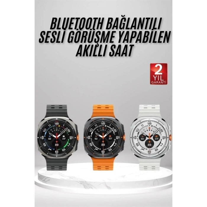 Akıllı Saat Amoled Ekran Bluetooth Bağlantılı Sağlık Takibi GPS Uyumlu