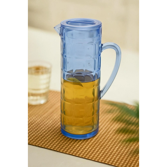 Akrilik Allegra 1,5 Lt Lacivert Sürahi (Buzdolabı Kapak Rafına Sığar)