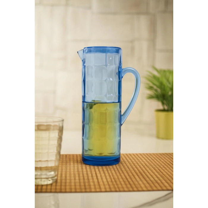 Akrilik Allegra 1,5 Lt Lacivert Sürahi (Buzdolabı Kapak Rafına Sığar)