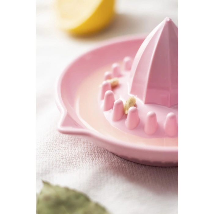 Akrilik Koyu Pembe Limon Sıkacağı Pratik Limon Sıkacağı