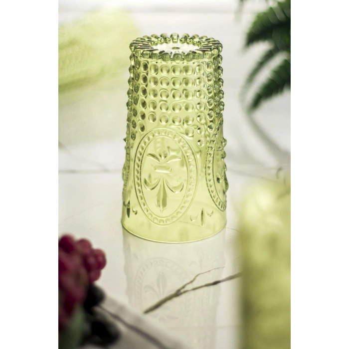Akrilik Yeşil Tekli Uzun Bardak & Su Meşrubat Bardağı 750 ml ( Büyük Boy & Cam Değildir )