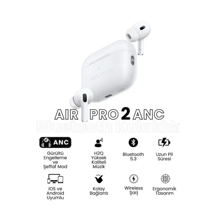 Aktif Gürültü Önlemeli (ANC) Pro TWS Bluetooth Kulaklık, Şeffaf Mod ve Gelişmiş Özellikler
