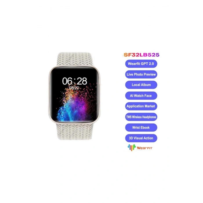 AMOLED Ekranlı Akıllı Saat, GPS ve Nabız Sensörü Özellikli Spor ve Günlük Kullanım Saati