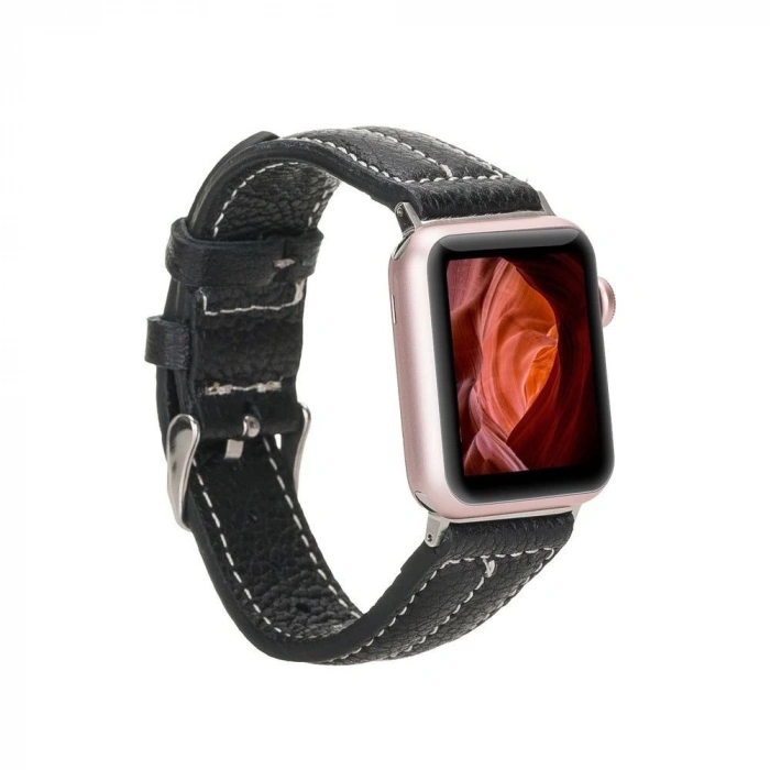 Apple Watch Uyumlu Deri Kordon 42-44-45mm NM3 AS5