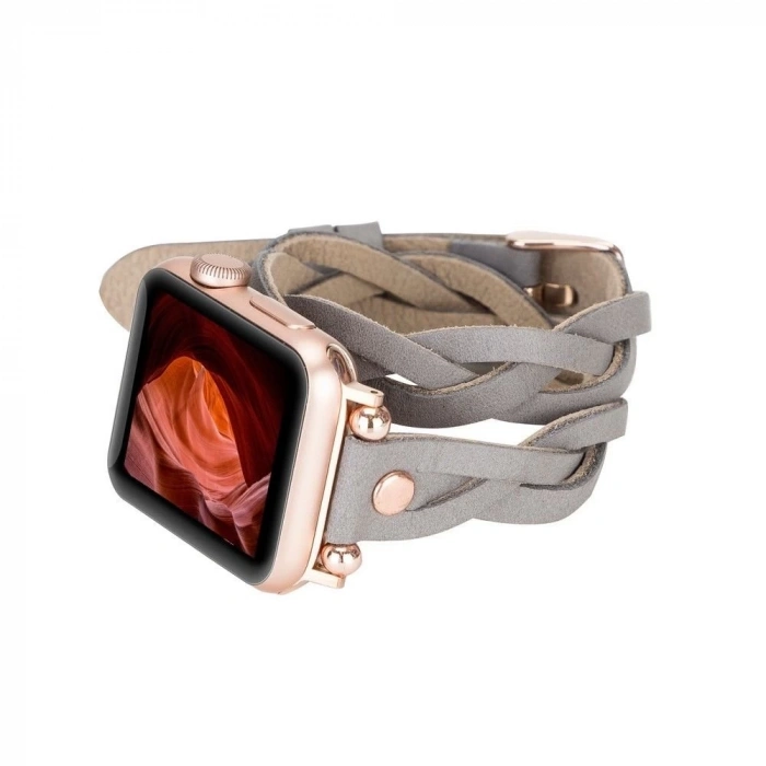 Apple Watch Uyumlu Deri Kordon Peggy 38-40-41mm DTRTRST9