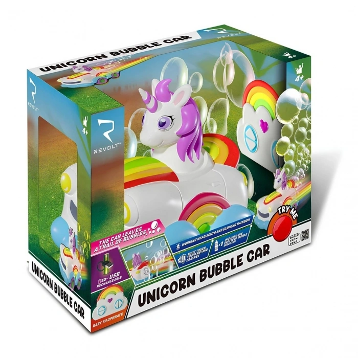 Baloncuk Çıkartan Uzaktan Kumandalı Unicorn Araba 3.7V.USB - S00090834