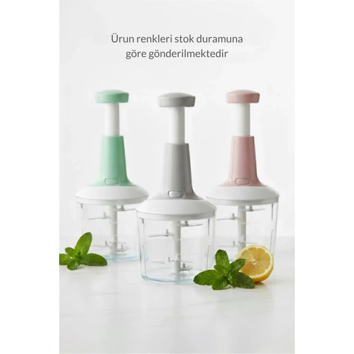 Basmali El Rondosu Sebze Meyve Doğrayıcı 1 Lt 2 Parça