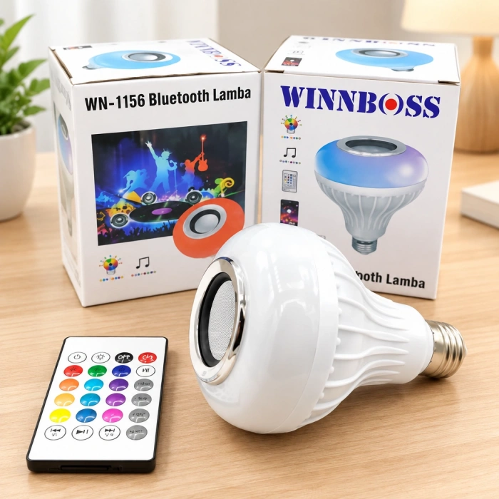 Bluetoothlu Hoparlörlü LED Ampul