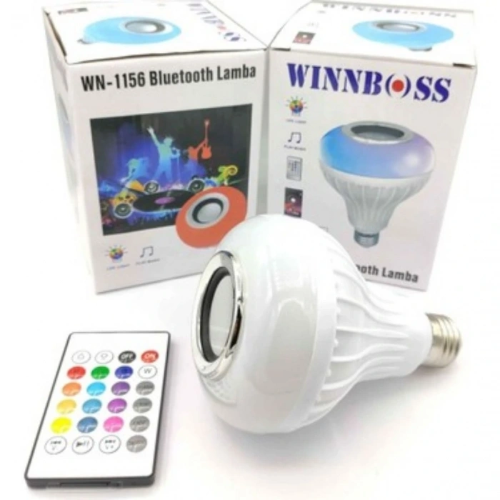Bluetoothlu Hoparlörlü LED Ampul
