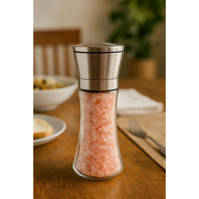 Cam Metal Kapaklı Baharat Öğütücü 250 ml