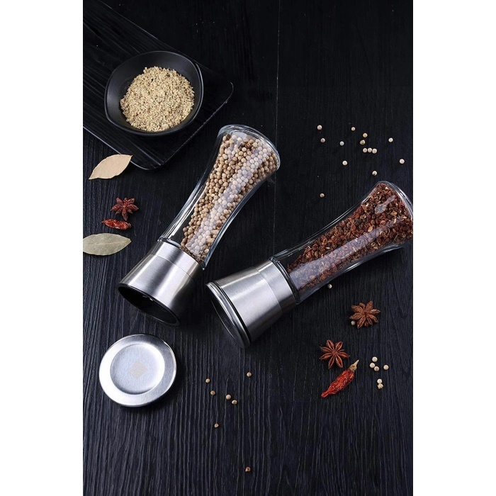 Cam Metal Kapaklı Baharat Öğütücü 250 ml
