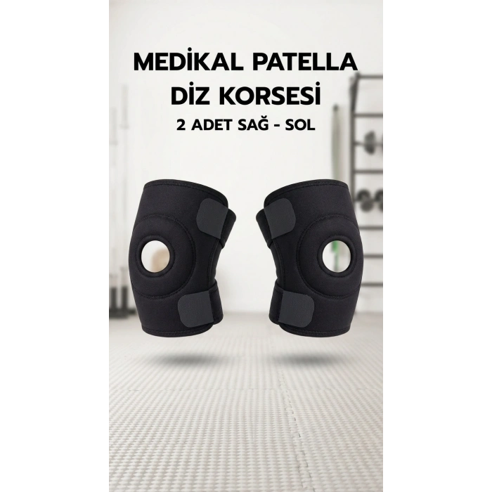 Çapraz Bağ Destekli Menisküs Ağrı Önleyici Spor Dizliği - İkili Set