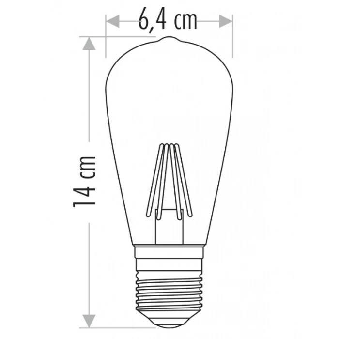 CATA CT 4350 4W Led Ampul 2700K Amber E27 Duy