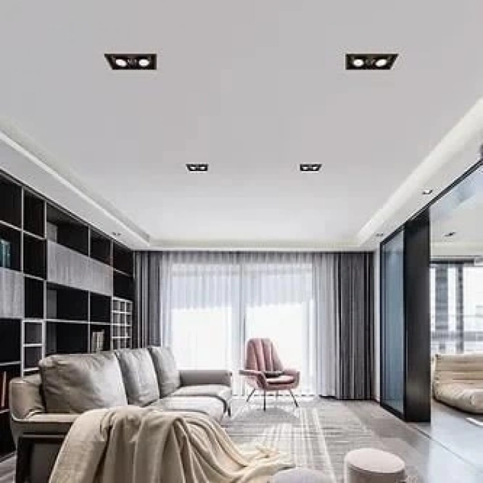 CATA CT 5054 Jaguar Siyah Platin İkili Spot Kasası