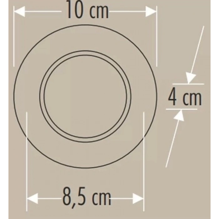 CATA CT 5258 Siyah Kasa Zepra Led Spot 6W 3 Renkli