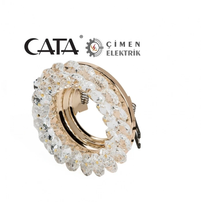 CATA CT 6596 Papatya Kristal Cam Spot Kasası