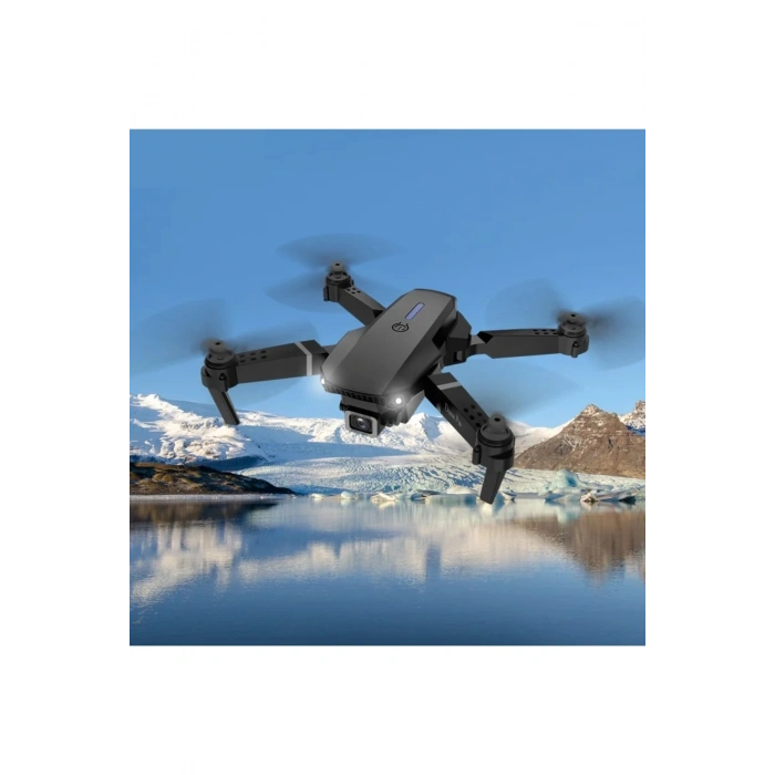 Çift Kameralı Katlanabilir Wi-Fi Drone, 720P HD Görüntü ve LED Işıklı Uzaktan Kumandalı Model