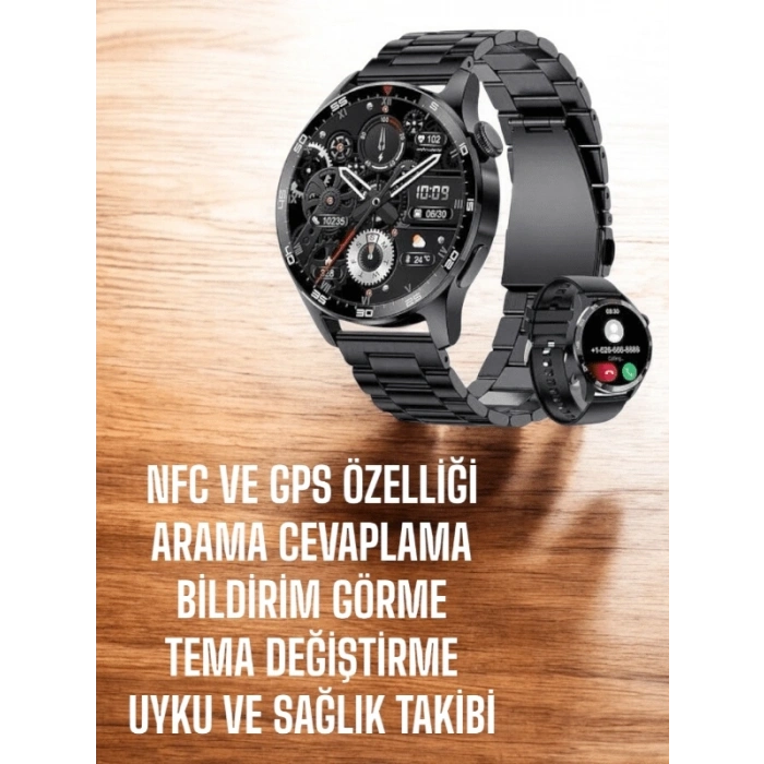 Çift Kordonlu Yüksek Çözünürlüklü Akıllı Saat Uyku İzleyici & Spor Modları
