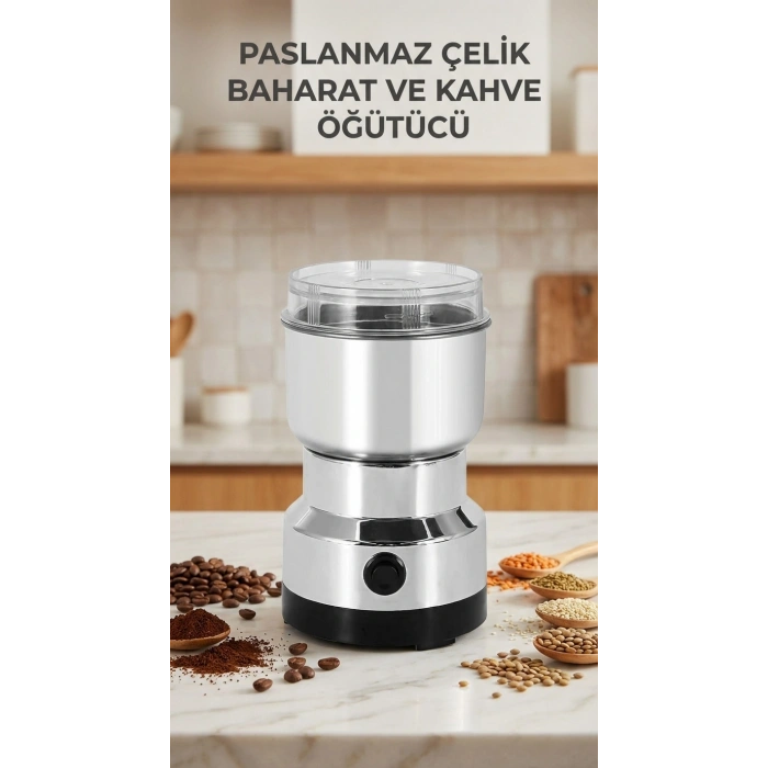 Çok Fonksiyonlu Kahve ve Baharat Öğütücü Elektrikli Makine