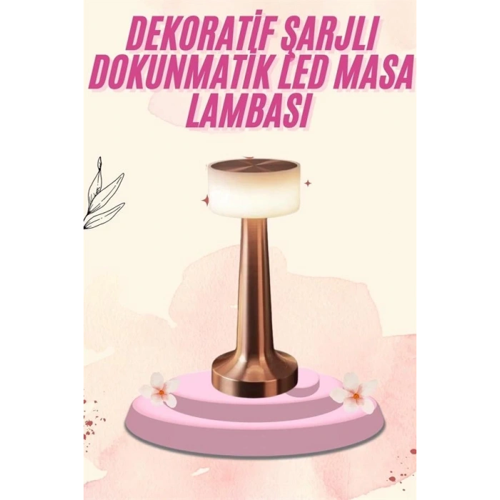 Dekoratif Masa Lambası Dokunmatik Renk Değiştirebilen Gece Lambası