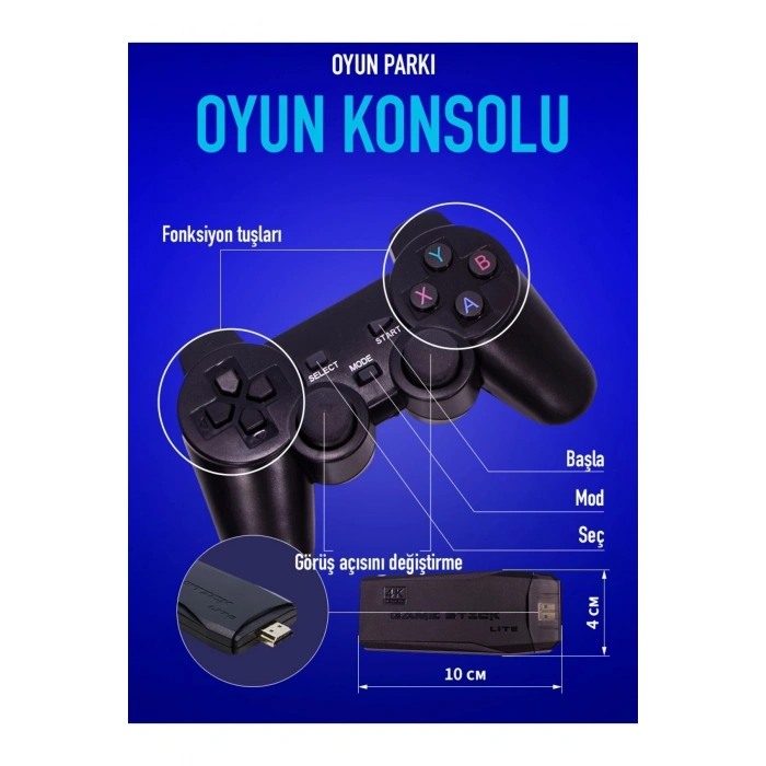 Diğer Oyun Konsolları - Renk: Siyah, Bluetooth, Özellik: Kumandalı | Teknik Özellikleri ve Kullanım