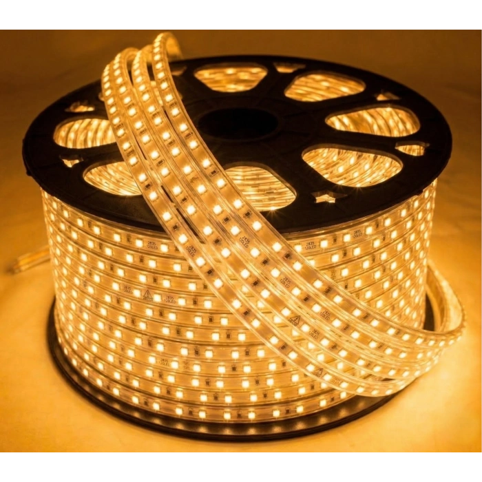 Eco Lounge 1 adet 25 Metre CATA CT 4497 Dış Mekan 120 Ledli Yapışkanlı 220V Şerit Led Amber Işık