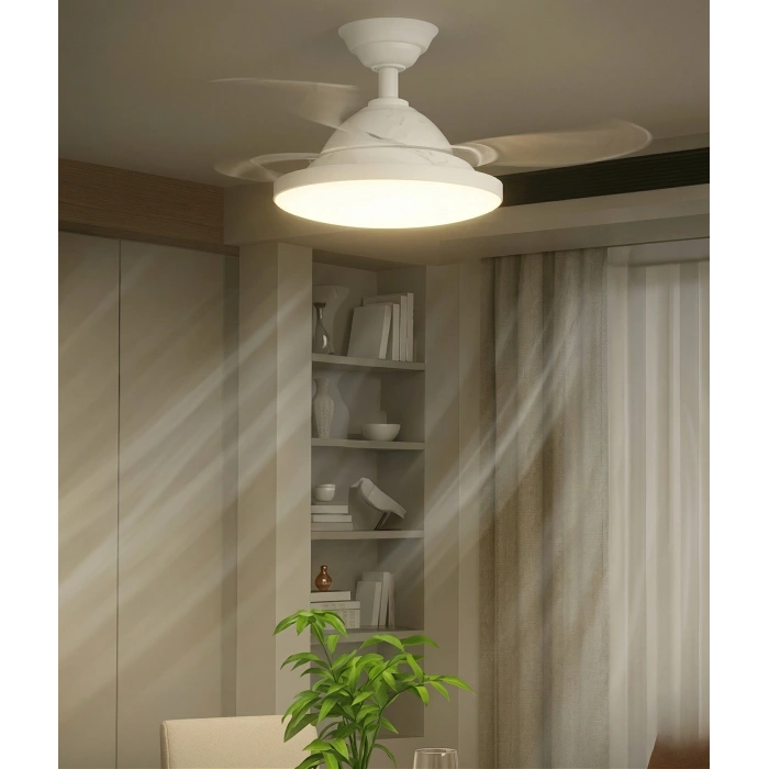 Eco Lounge CATA CT 1156 Dolunay 72W Fanlı Kumandalı Led Ampul 3 Renk