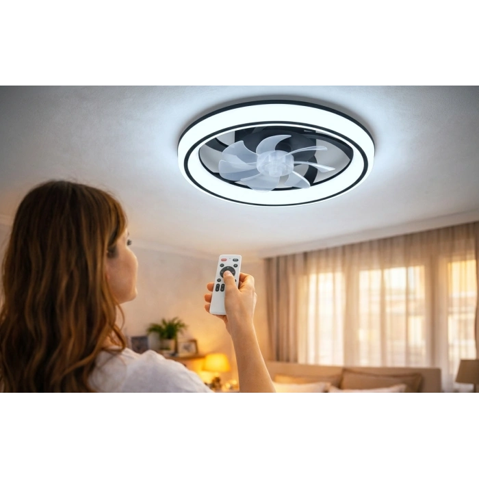 Eco Lounge CATA CT 3010 Meltem 25W Ledli Tavan Vantilatörü Kumandalı 3 Renk