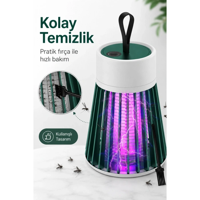 Elektrikli Sinek Öldürücü Mor Işıklı Taşınabilir Haşere Kovucu Lamba Cihazı