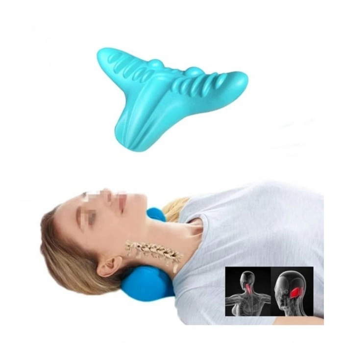Ergonomik Boyun Masaj Yastığı – Servikal Traksiyon Destekli, Omurilik Ortopedik Yastık