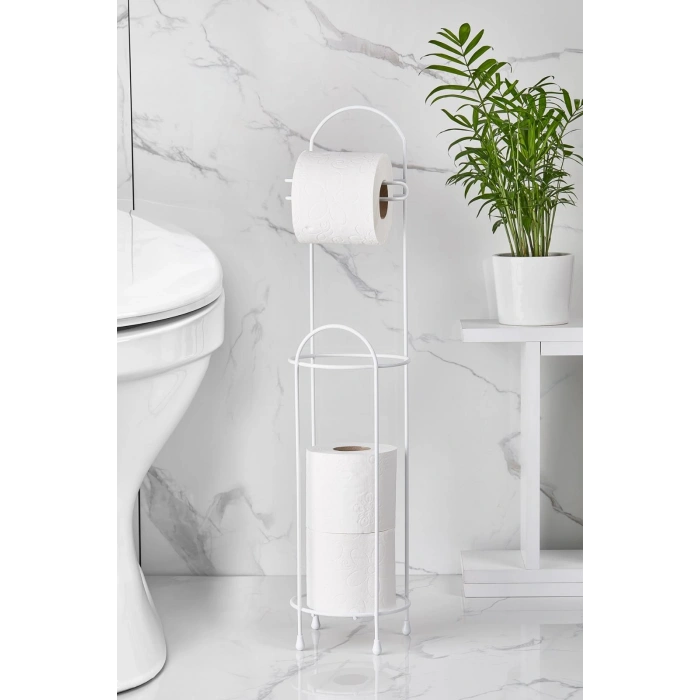 Ferforje Wc Tuvalet Kağıtlık Beyaz