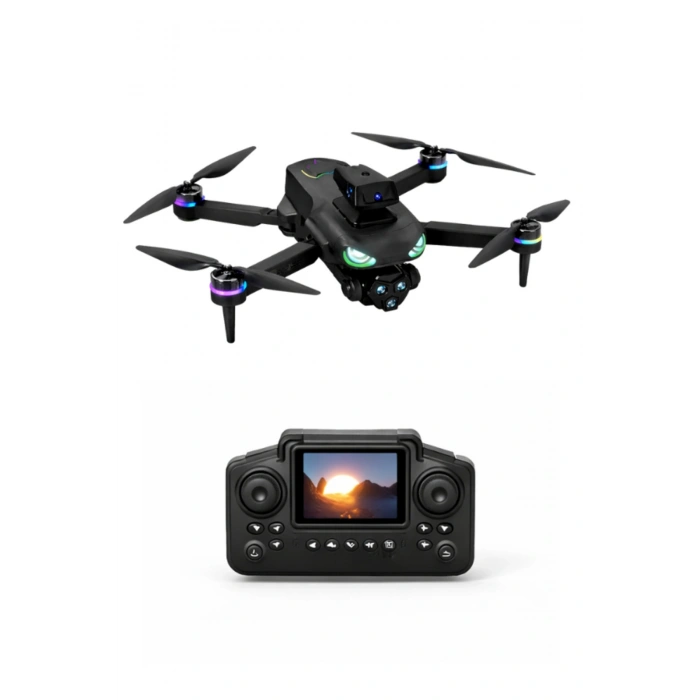 Full HD Görüntü Akıllı Geri Dönüş Özellikli 1000 Metre Menzilli Ekranlı Drone Kumandası