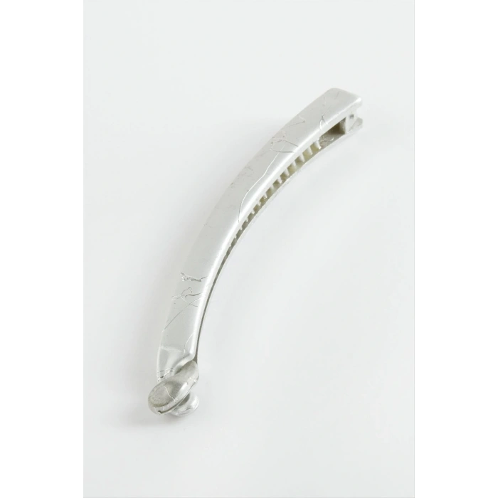 Gümüş Renkli Muz Toka 11 cm