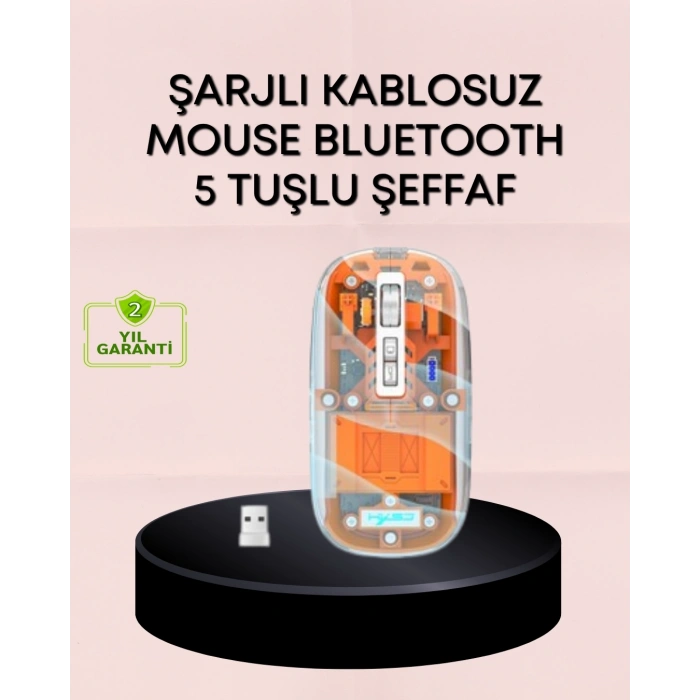 Hafif ve Taşınabilir Fare – 43 Gram, Otomatik Uyku Modlu