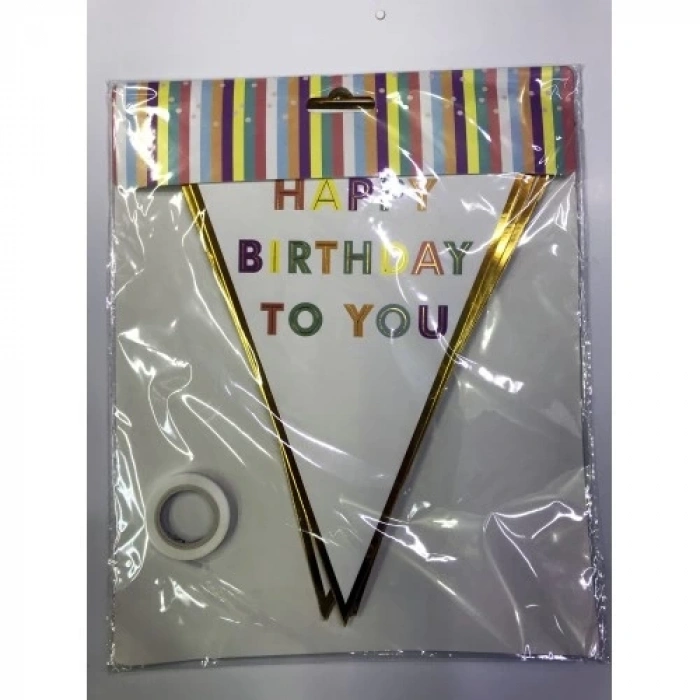 Happy Birthday To You Flama Bayrak Süsü