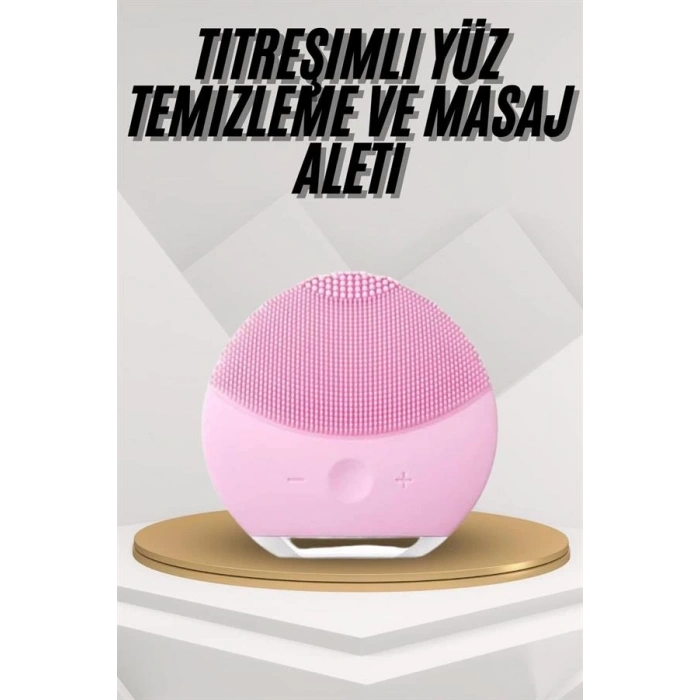 Hassas Ciltlere Özel Titreşimli Yüz Temizleme ve Masaj Aleti