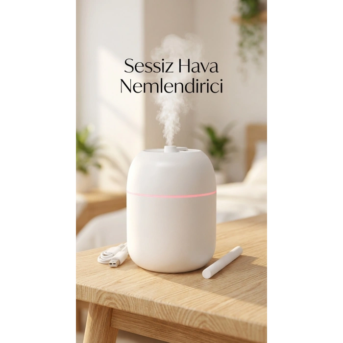Hava Nemlendirici Buhar Makinesi 220ml Kapasiteli Uygun Boyutlu Ev ve Ofis Kullanımı