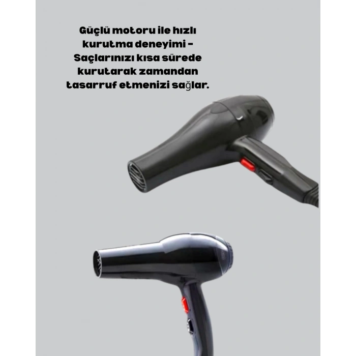 Hızlı Kurutma ve Şekillendirme İçin Profesyonel Saç Kurutma Makinesi