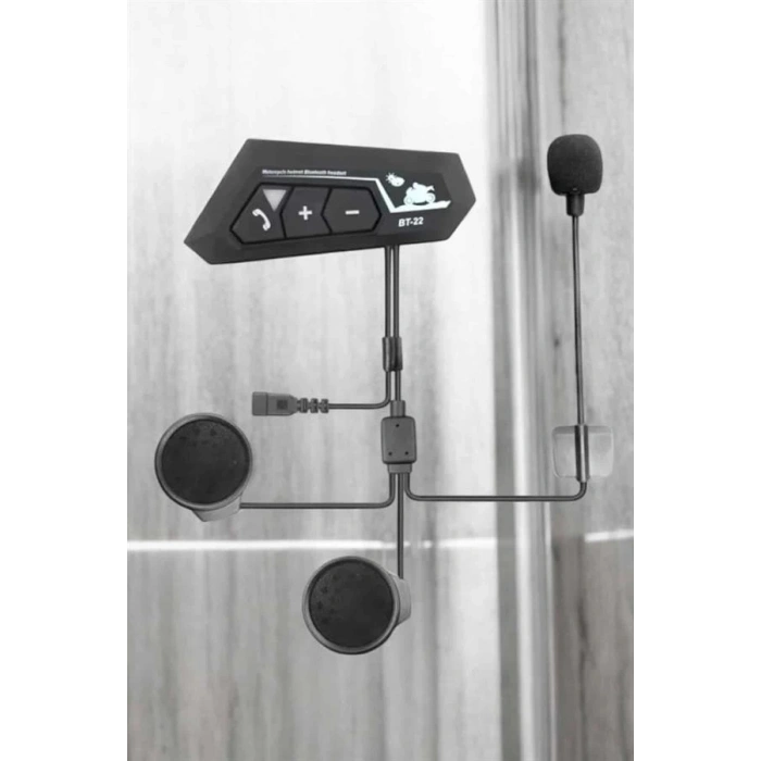 İnterkom Intercom Kask Kulaklık Bt22 Bluetooth Motosiklet Kulaklık 5.0 Bluetooth