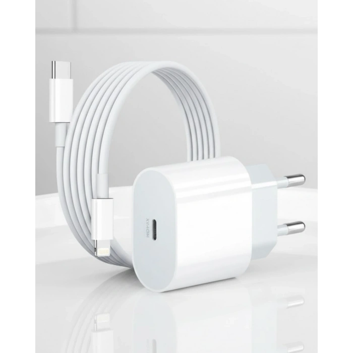 iPhone 12 11 XR XS X 8 Plus 7 20W PD Lightning Hızlı Şarj Adaptörü