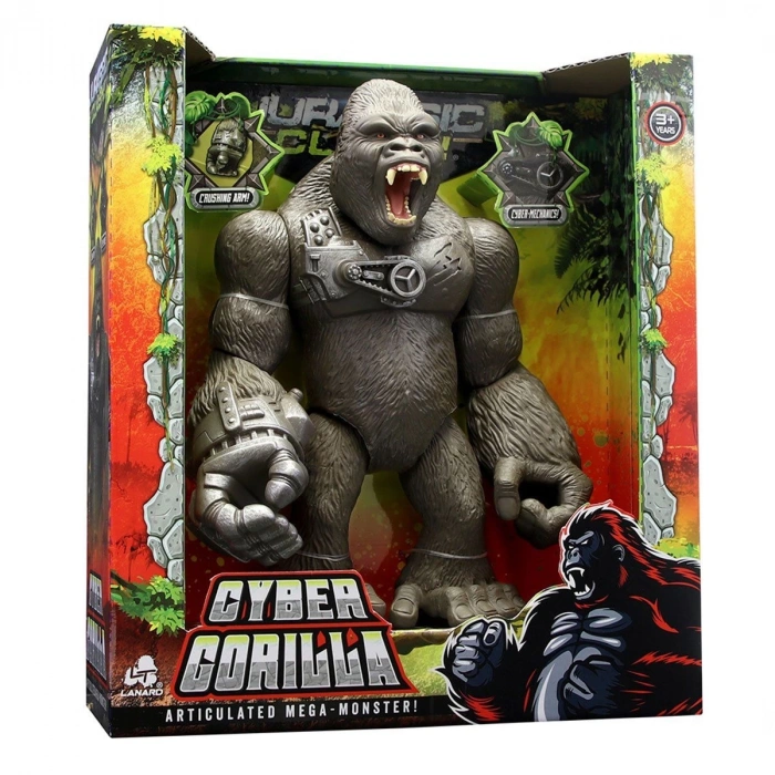 Jurassic Clash  Canavar Siber Goril Figürü